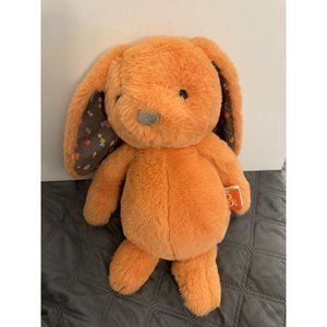 B Softies Coral Orange Bunny Rabbit Plush Stuffed Animal Soft 12" BV14